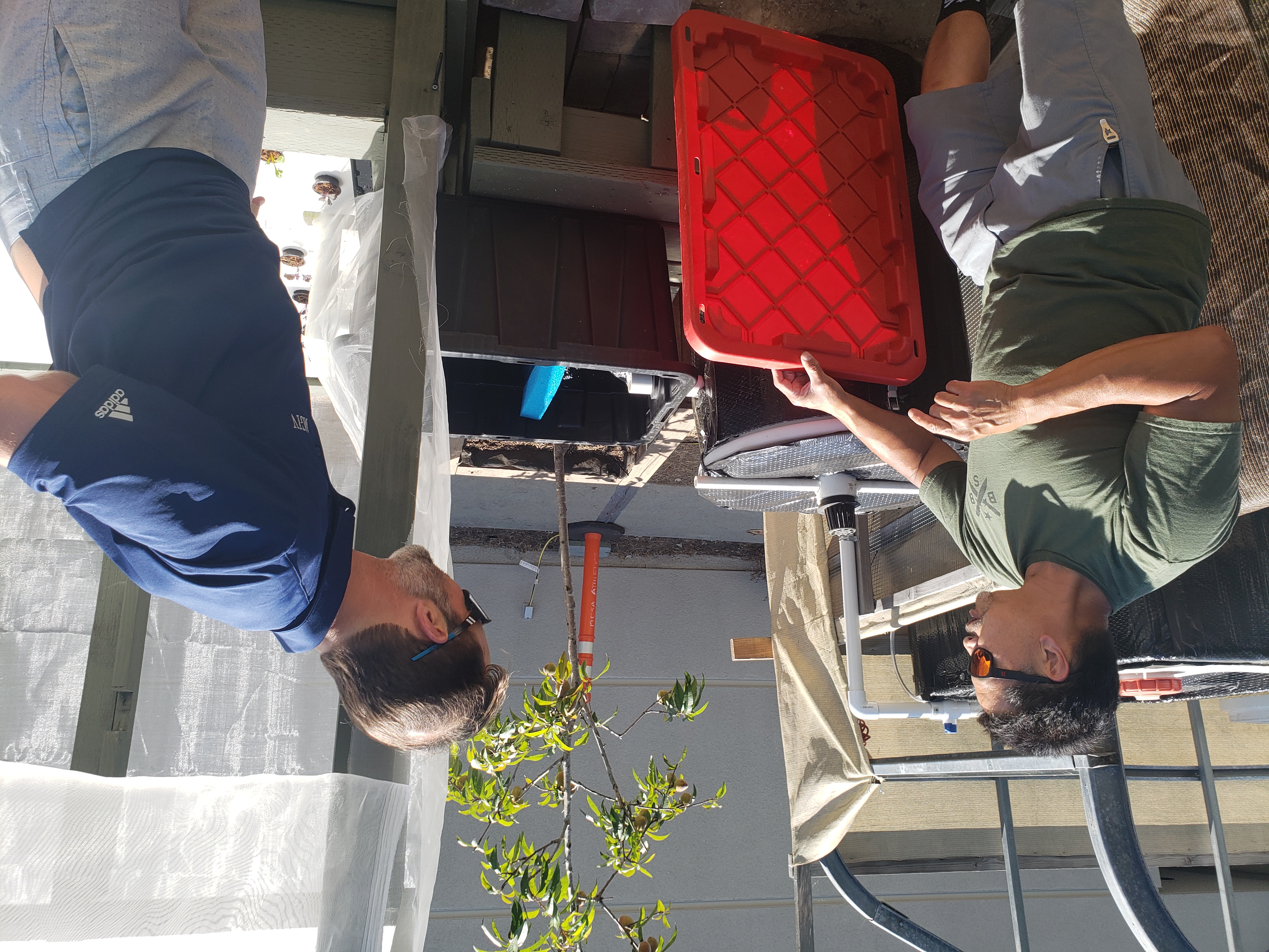 Joel explains the simple systems that filter waste water, turning the waste into valuable nutrition for the plants growing throughout the system